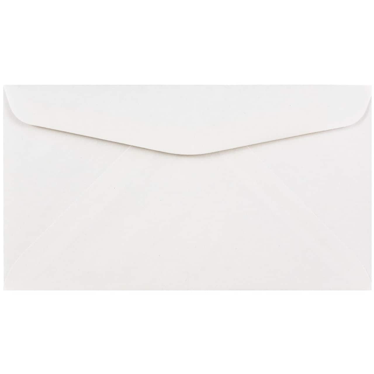 JAM Paper 3.6" x 6.5" White Business Commercial Envelopes